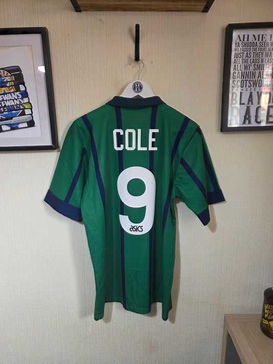 Newcastle United 1993/95 Asics third shirt #9 COLE - Medium