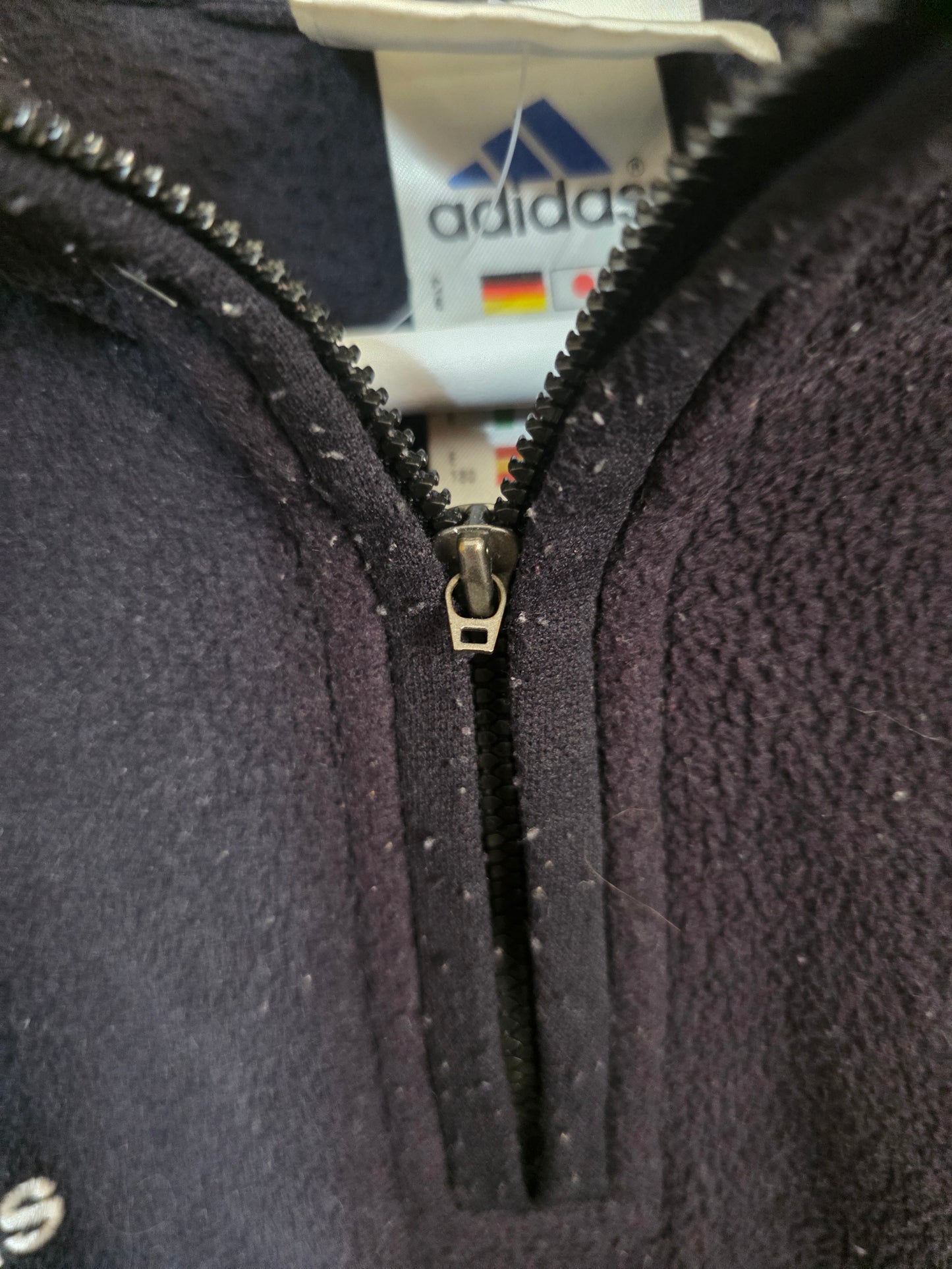 Newcastle United 2002/03 Adidas 1/4 zip fleece - Large