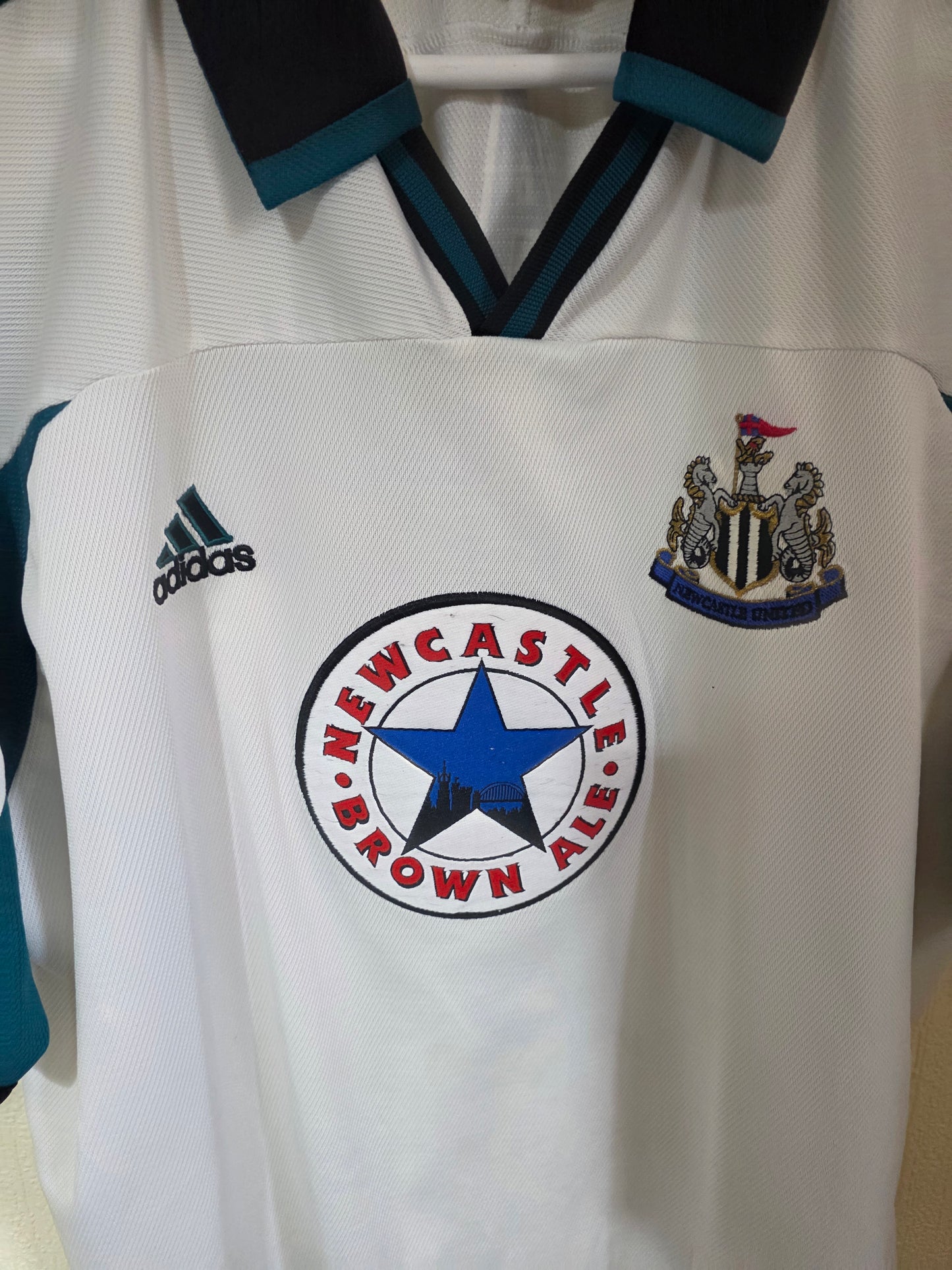 Newcastle United 1999/00 Adidas away shirt #9 SHEARER - XL