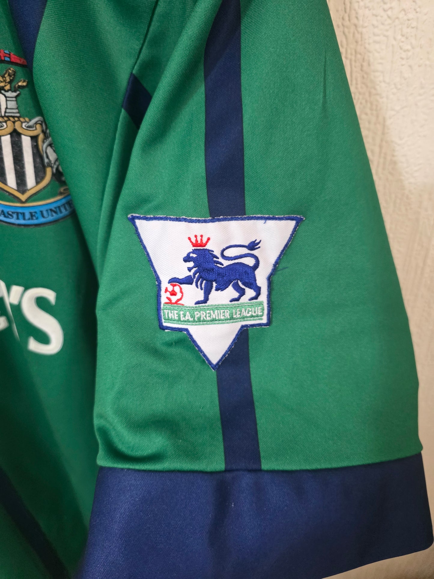 Newcastle United 1993/95 Asics third shirt #8 BEARDSLEY - Large
