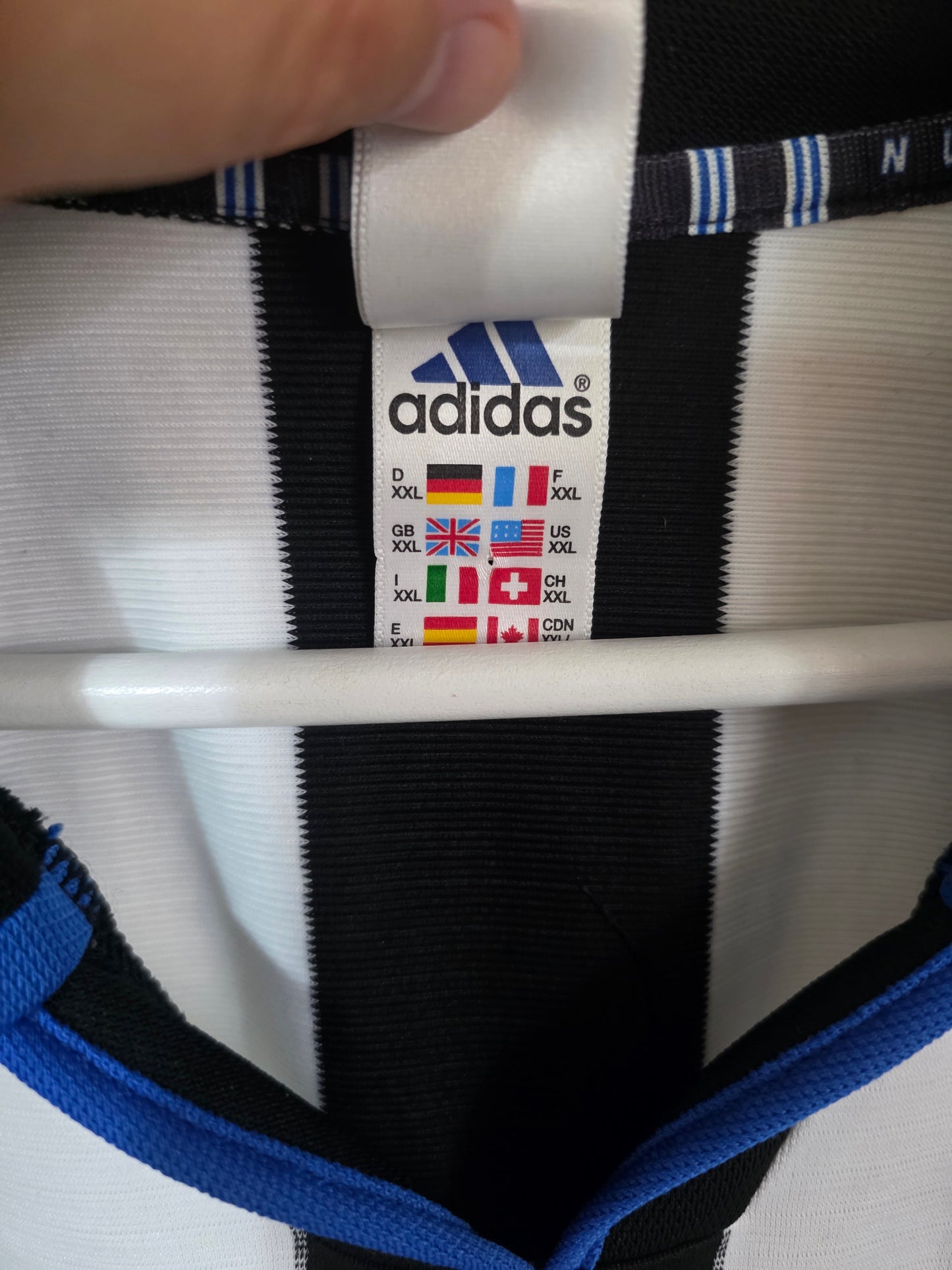 Newcastle United 1999/00 Adidas home shirt - XXL