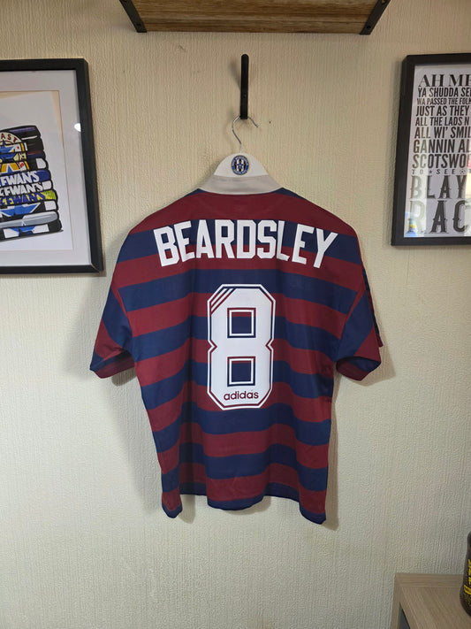 Newcastle United 1995/96 Adidas away shirt #8 BEARDSLEY - Medium
