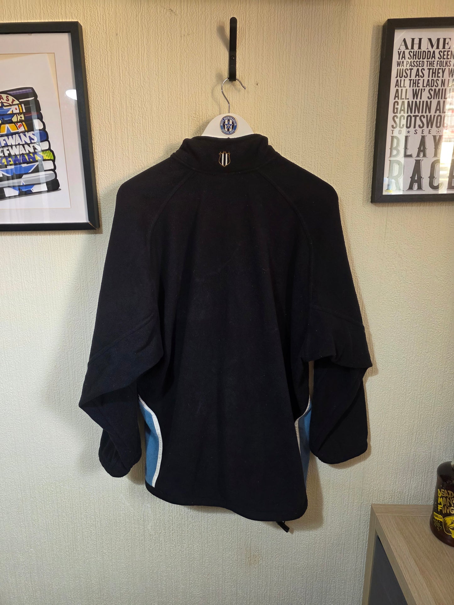 Newcastle United 2002/03 Adidas 1/4 zip fleece - Large