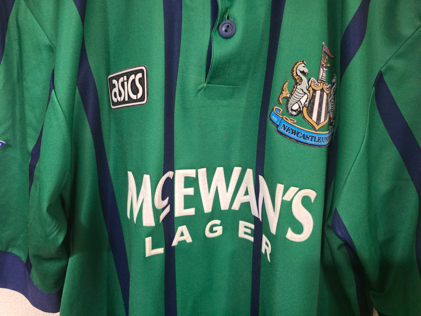 Newcastle United 1993/95 Asics third shirt #8 BEARDSLEY - Large