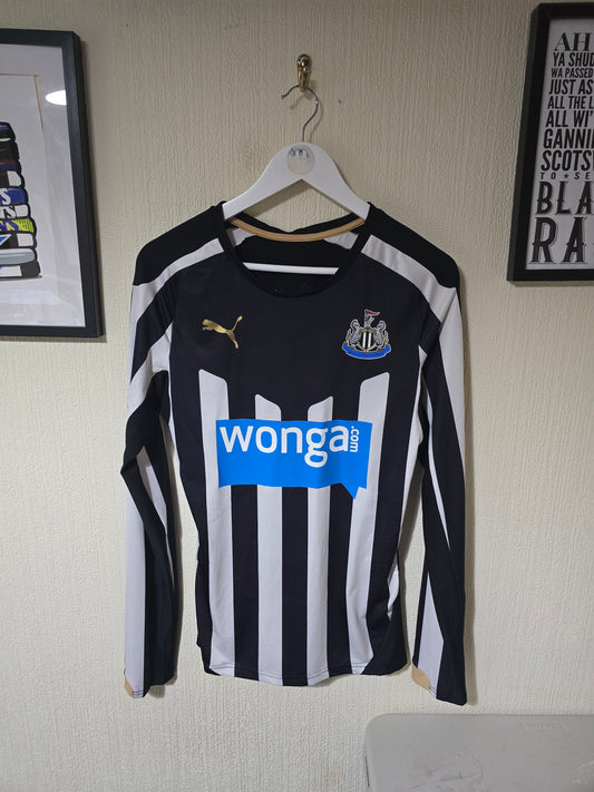 Newcastle United 2014/15 Home shirt, Long sleeved Player issue - Large