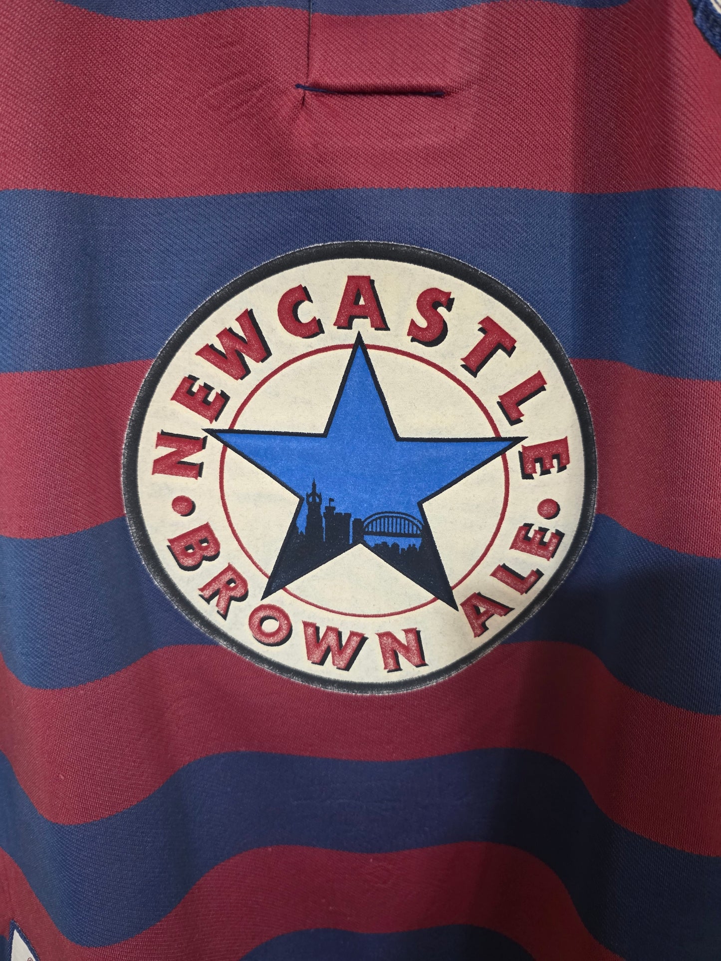 Newcastle United 1995/96 Adidas away shirt #8 BEARDSLEY - Medium