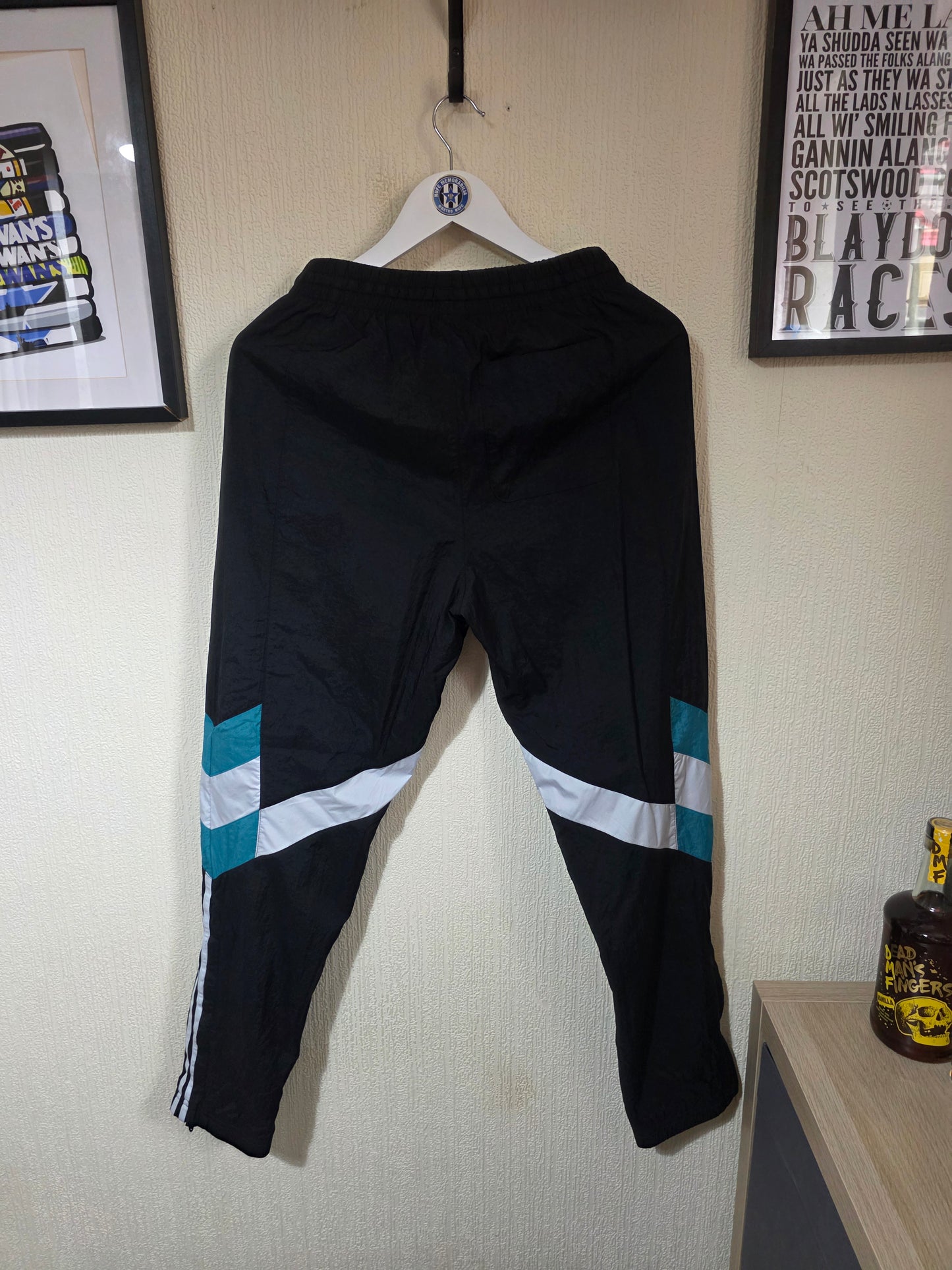 Newcastle United 2024/25 Adidas retro range tracksuit bottoms - Small