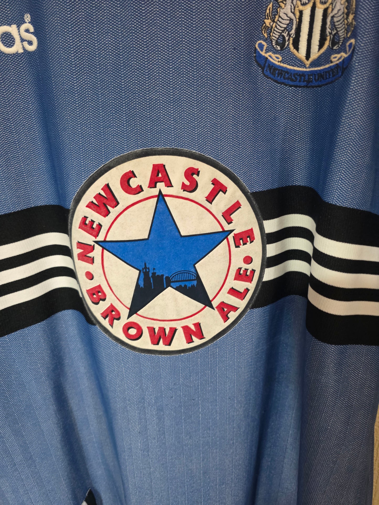 Newcastle United 1996/97 Adidas away shirt #4 BATTY - Large