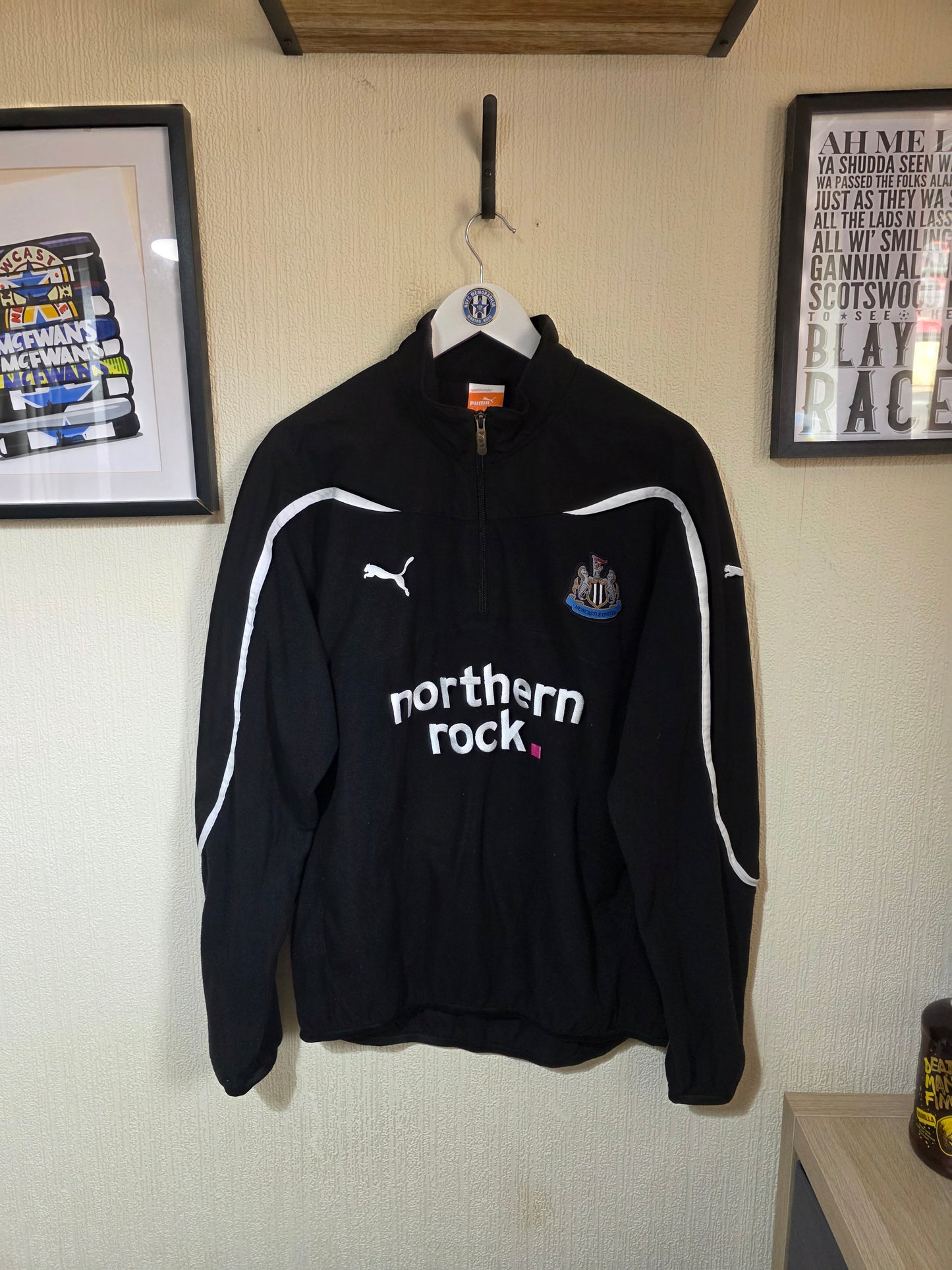 Newcastle United 2011/12 Puma 1/4 zip fleece - Large